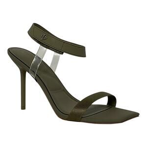 Aldo Women's Rosy Two Piece Vinyl Dress Sandals Green Size 8